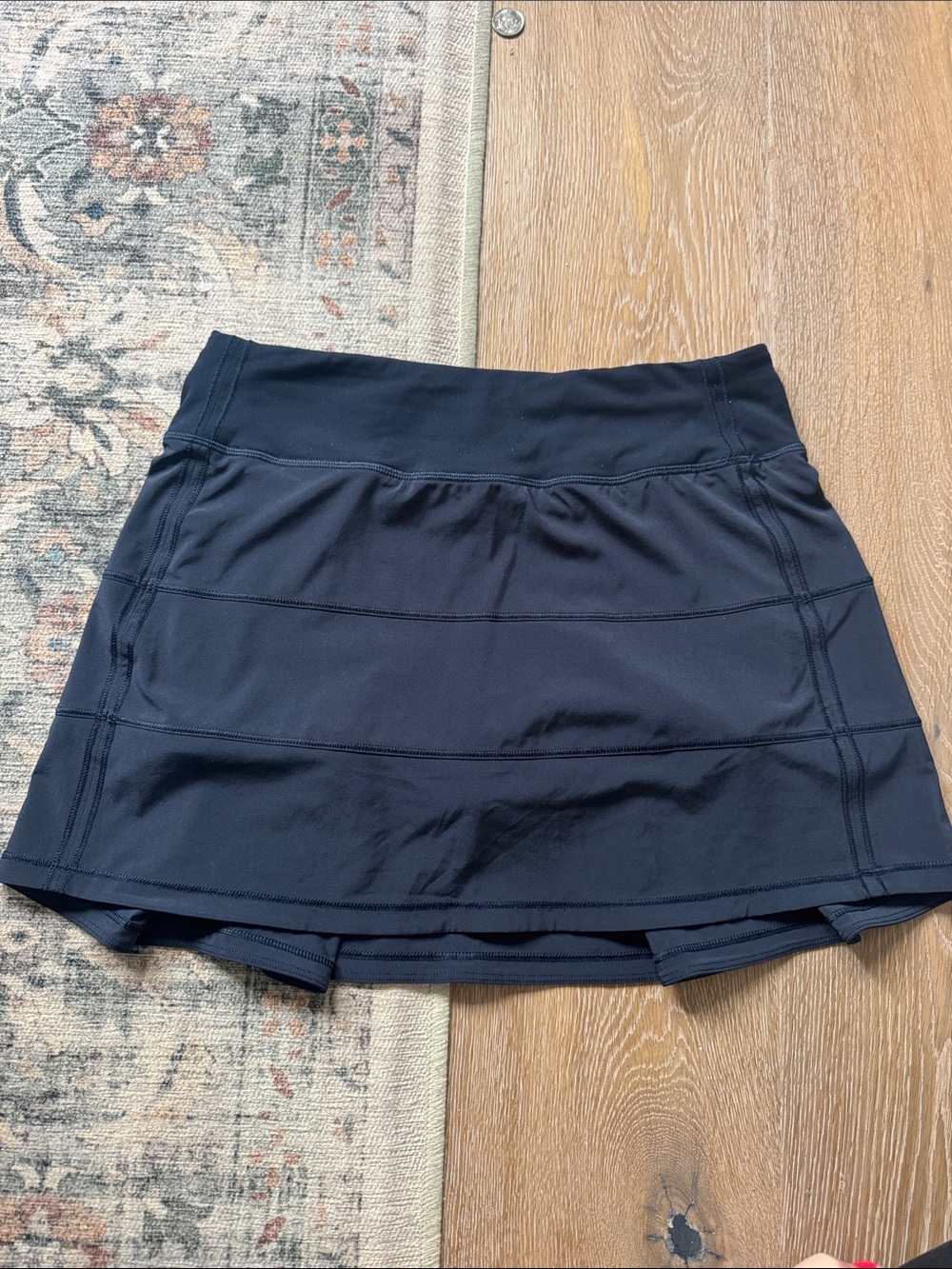 Lululemon Navy Pace Rival Athletic Skirt with Built-In Shorts 4 Tall